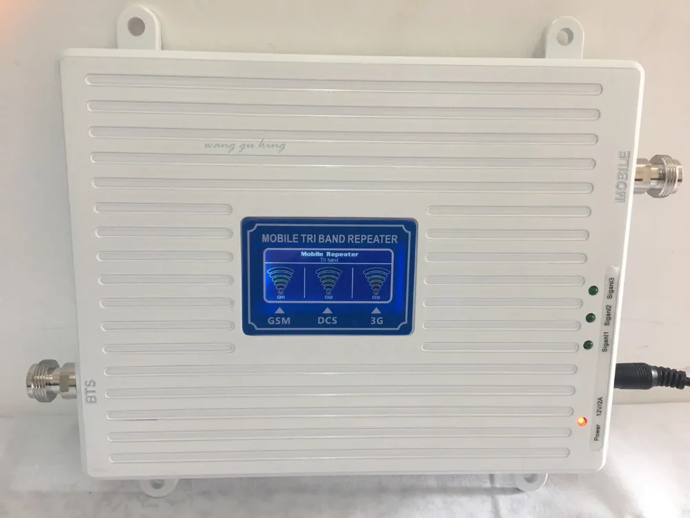 High Quality!Third-band 2G 3G 4G GSM 900 1800 2100mhz Full Smart 2g 3g 4g mobile signal booster repeater amplifier Only Booster!