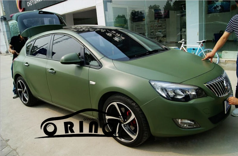 Matte Army Green Vinyl Film Wrap-5