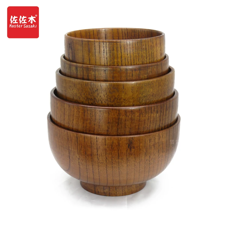 

Direct sale of factories chinese/asian style whole wood Handmade bo Rice/Noodles/Sushi/Food/Sugar/Soup wood bowl 10-24cm