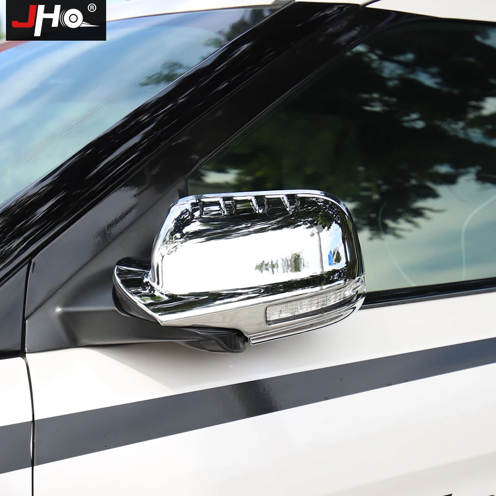 JHO Боковая дверь зеркало заднего вида Накладка для- Ford Explorer ABS углеродное волокно/хром аксессуары для стайлинга автомобилей
