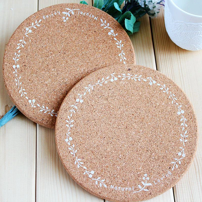 High Quality Japan Zakka Style Soft Wood Printed Pot Cup Mug Plate Placemat Coasters Round Dining Table Placemats Table Mats 1pc High Quality Japan Zakka Style Soft Wood Printed Pot Cup Mug Plate Placemat Coasters Round Dining Table Placemats Table Mats 1pc