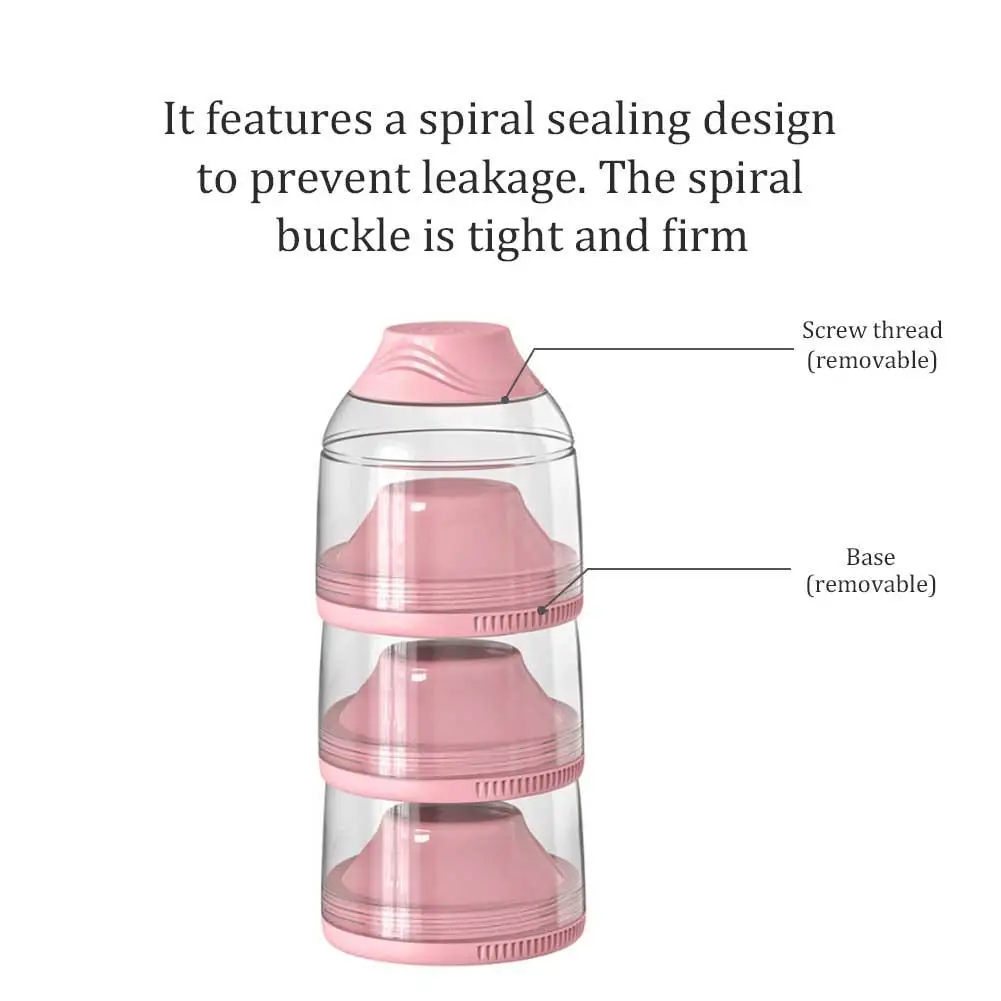 Съемный 3 Слои коробка для сухого молока для малышей широкие Ёмкость герметичный Портативный молока емкость для порошка коробка фирмы независимых Слои ed конструкция