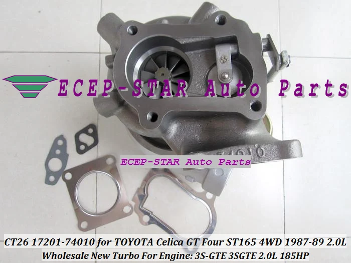 CT26 17201-74010 Turbo Turbocharger For TOYOTA Celica GT Four ST165 4WD 1987-89 Engine 3S-GTE 3SGTE 2.0L 185HP - (5)