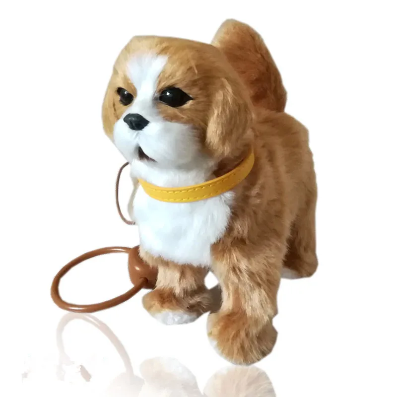 1Pcs Robot Dog Electric dog Toy Electronic Plush Pet Toy Singing Songs Walk Barking Interactive Toys For Children Birthday Gifts