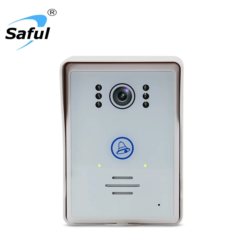 

Saful wireless Video Door phone Intercom Night Vision Touch Button Waterproof doorbell with 1 Indoor DoorBell Receiver for home