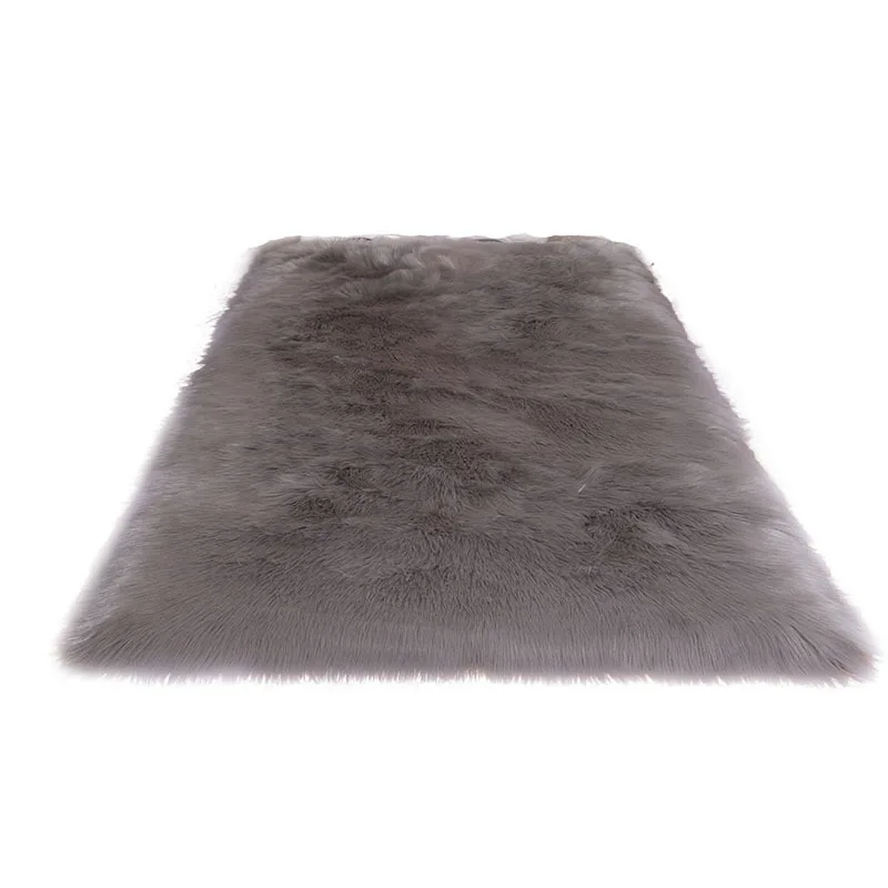Faux Sheepskin Chair Cover Seat Pad Area Rugs Washable 17 Colors plush rug plush carpet