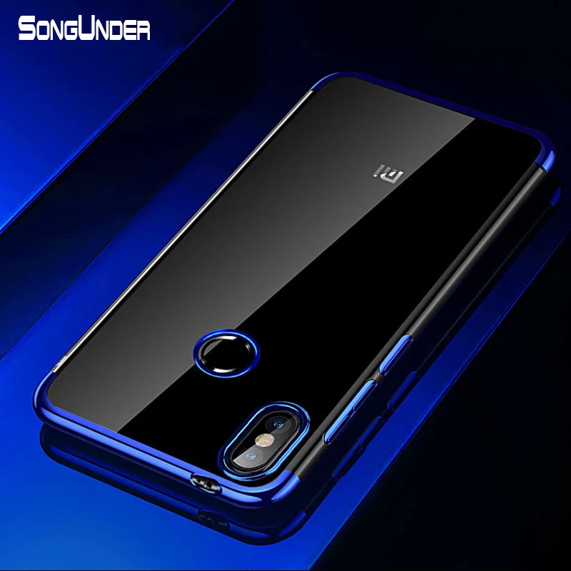

For Xiaomi Mi Max 3 Case Cover Transparent Plating TPU Soft Silicone Clear Back Cover For Xiaomi Xiao Mi Max3 3 Case Phone Coque