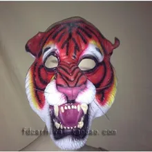 Cartoon Animals Latex Mask Adults Forest Animal Tiger Mask Stage Performance Mask Props Scary Tiger King Face Mask in stock