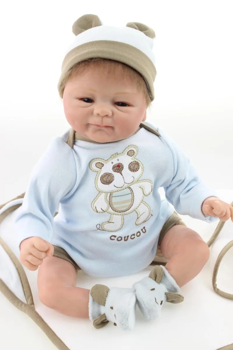51cm Dolls Ganzkörper Silikon Real Life Newborn Baby Girl Geburtstagsgeschenk 