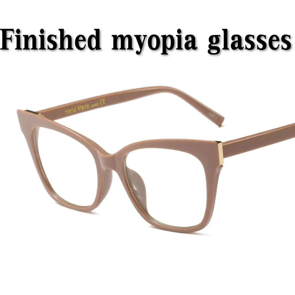 

Retro Round Eye Glasses Men Women Ultra Light Myopia Eyeglasses Student cat Myopia glasses finished -1 -1.5 -2 -2.5 TO -4NX