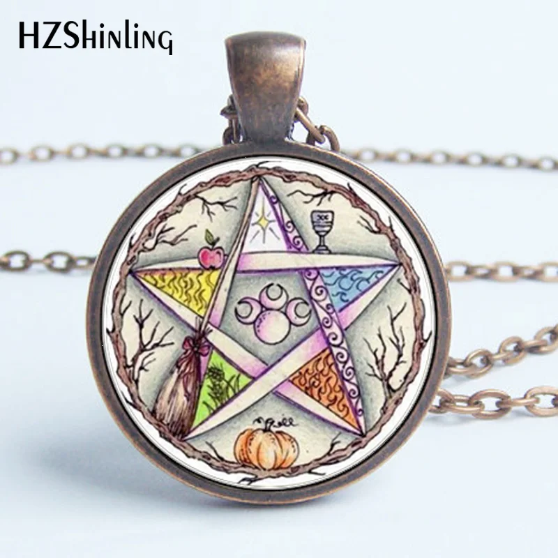 Женское ожерелье с подвеской в виде пятиконечной звезды|necklace pentagram|pentagram necklacenecklace