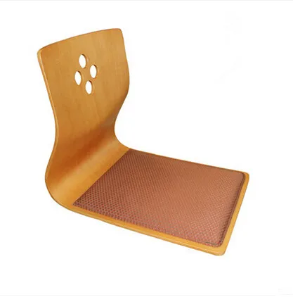 

(4pcs/lot)High Quality Japanese Tatami Legless Chair Ash Wood Furniture Asian Living Room Floor Seating Zaisu Chair Wholesale