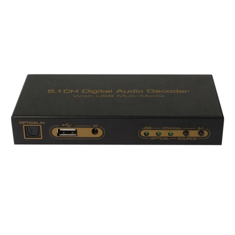 

5.1 Channel AC3 DTS Digital audio converter Gear Surround Sound Rush audio decoder with USB media function for DVD player, Xbox