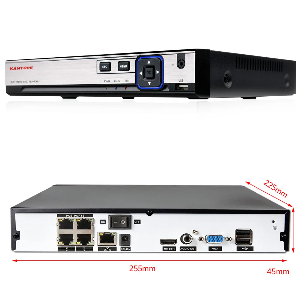 H.265 4CH 5MP POE IP CCTV система NVR 4 шт. аудио 4MP IP66 камера безопасности/на открытом воздухе