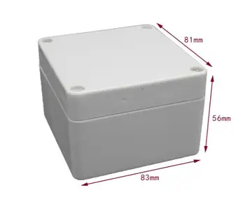 

83 * 81 * 56mm grey abs plastic ip65 raincoat box pvc junction box electronic project case of instrument