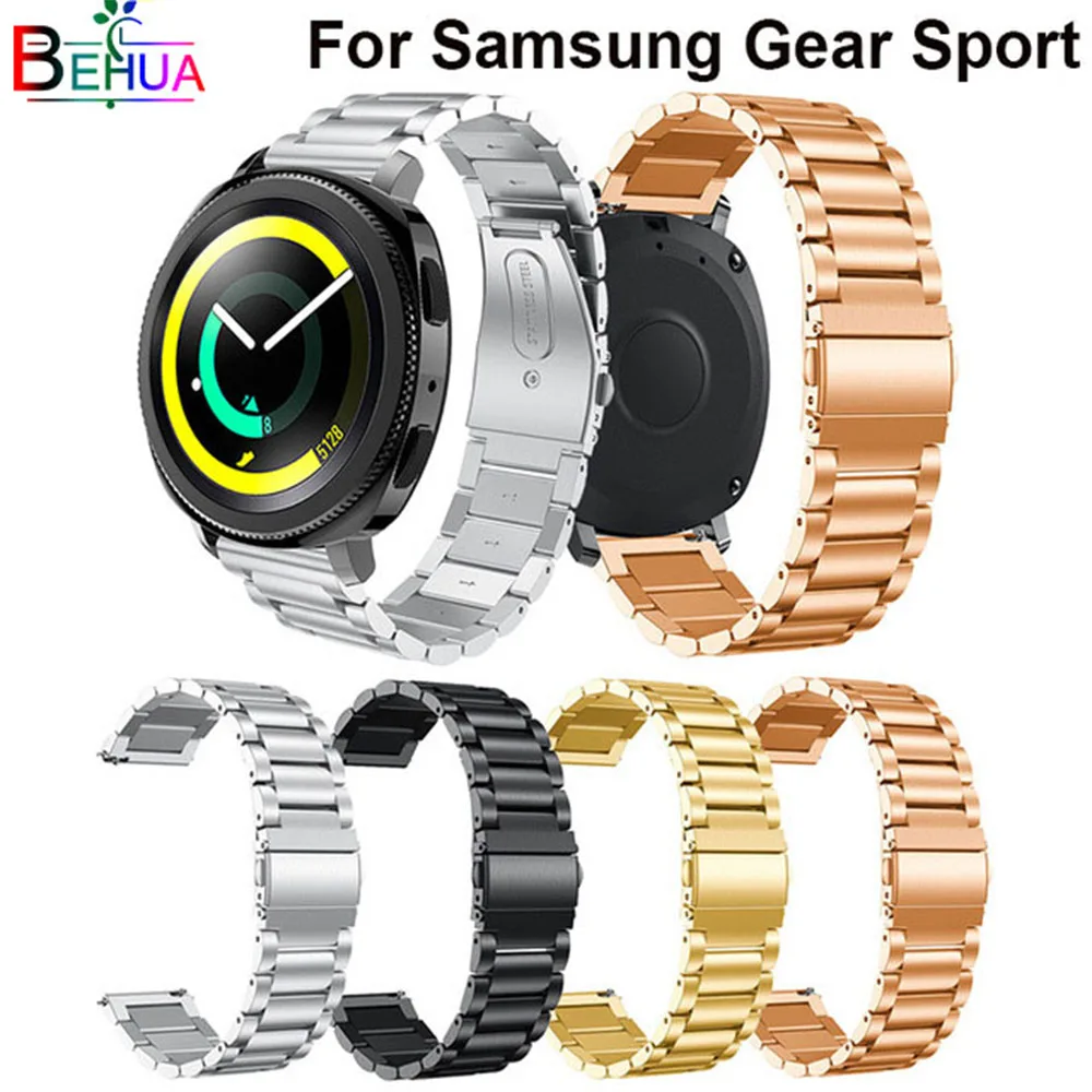 20mm For Samsung Gear Sport watch strap Replacement luxury Stainless