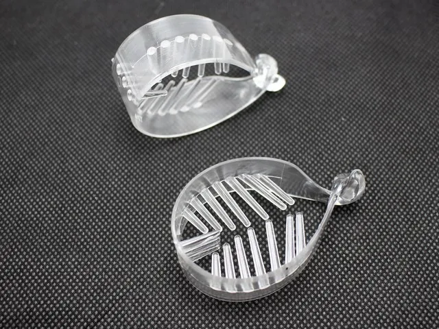 10 Transparent Clear Plastic Banana Clips Hair Claw Ponytail Holder 58mm for DIY Craft