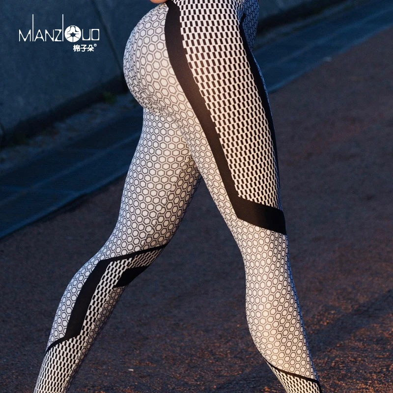 Повседневные Модные обтягивающие леггинсы с принтом для фитнеса летние современные спортивные женские брюки для отдыха обтягивающая высокоэластичная