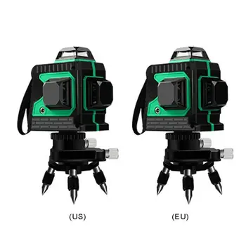 

Laser Level 12 Lines 3D Self-leveling Laser Level 360 Horizontal Vertical Instruments Working Distance 15-30 meters US EU Plug