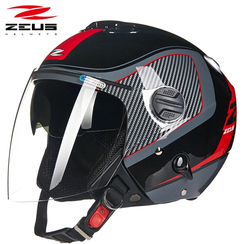 ZEUS 202 с двойными линзами, мотоциклетный шлем, высококлассное защитное снаряжение