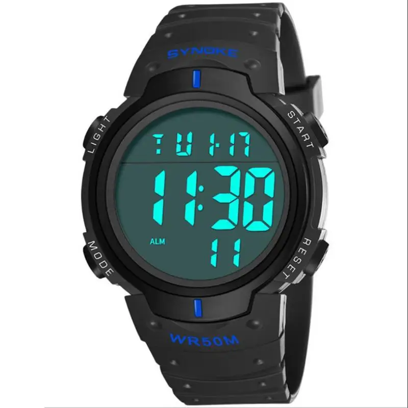 

Luxury Brand Mens Sports Watches Dive 50m Digital LED Military Watch Men Fashion Casual Outdoors Men Electronics Wristwatches