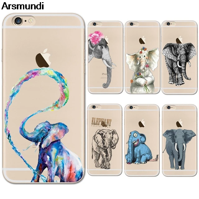Arsmundi font b 2018 b font New Cute Elephant Phone Cases for font b iPhone b
