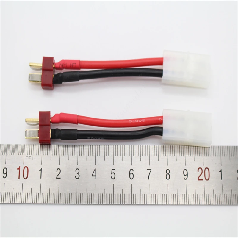 20pcs/Lot Tamiya Female to Dean Plug Male 14 AWG 60mm Wire Connector DZ0206 | Обустройство дома