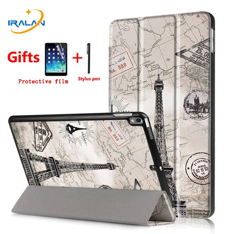 

Painted PU Leather Flip Stand Case For Apple iPad Air 3 10.5 2019 Tablet Cover For iPad Pro 10.5 2017 Auto Sleep/Wake+Film+Pen