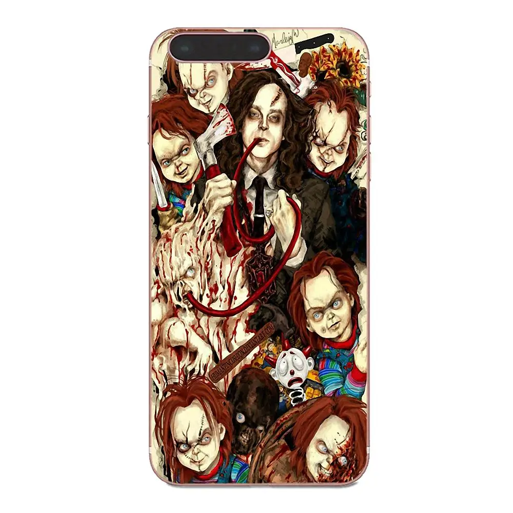 Чехол из ТПУ с рисунком ужасов Chucky Child S Play для Huawei P7 Honor 4C 5A 5C 5X 6 6C 6A 6X 7 7X 8 9 V8 V10 Y3II Y5II