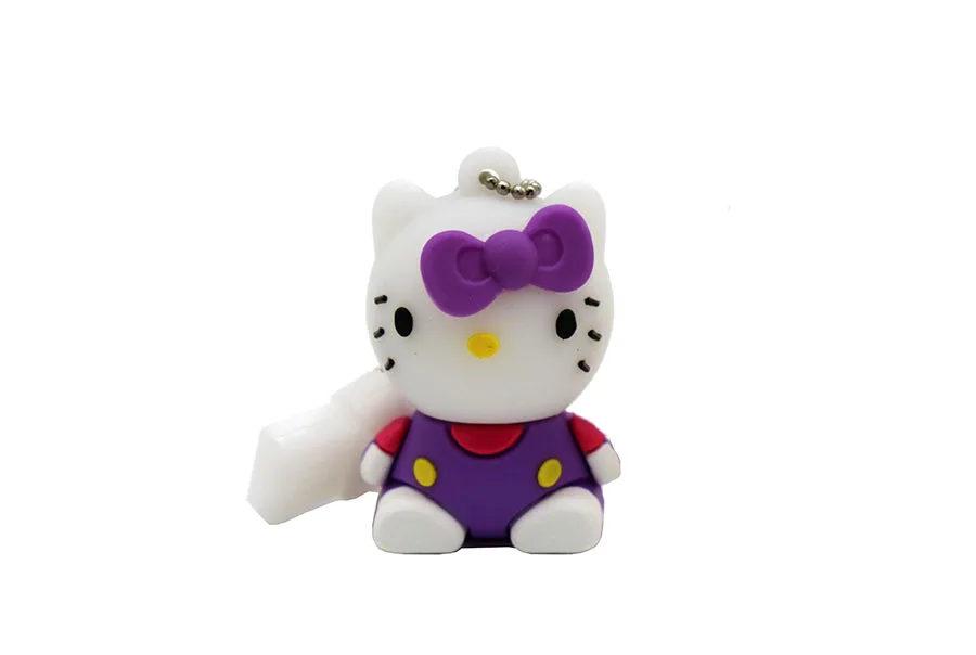 KING SARAS мультфильм usb-флеш-накопитель Hello Kitty флэш-накопитель usb 2,0 4 ГБ 8 ГБ 16 ГБ 32 ГБ 64 ГБ Флешка милый подарок