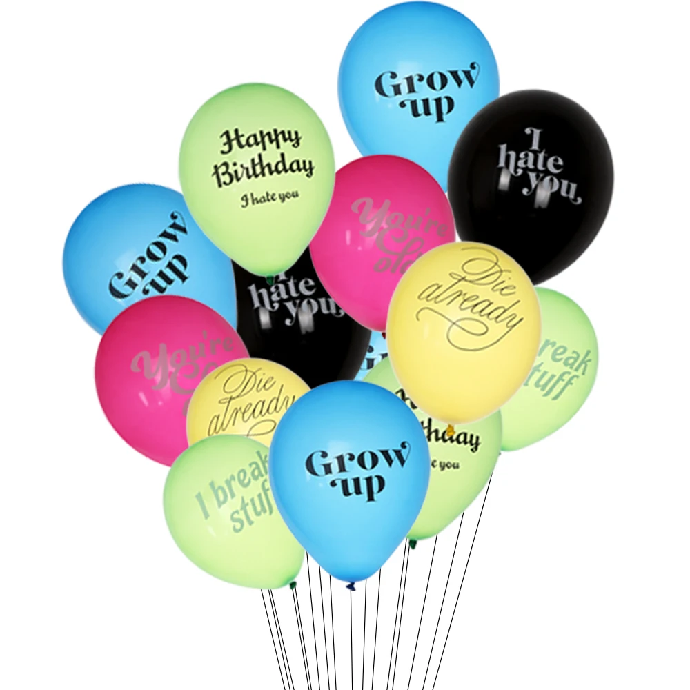 12 Pieces 10 Pouces Ballons Saccades Ballon Abusif Vous Etes Vieux Grandir Joyeux Anniversaire Rude Latex Ballon Fournitures De Mariage Decor De Fete Aliexpress 12 Pieces 10 Pouces Ballons Saccades Ballon Abusif Vous Etes Vieux Grandir Joyeux Anniversaire Rude Latex Ballon Fournitures De Mariage Decor De Fete Aliexpress