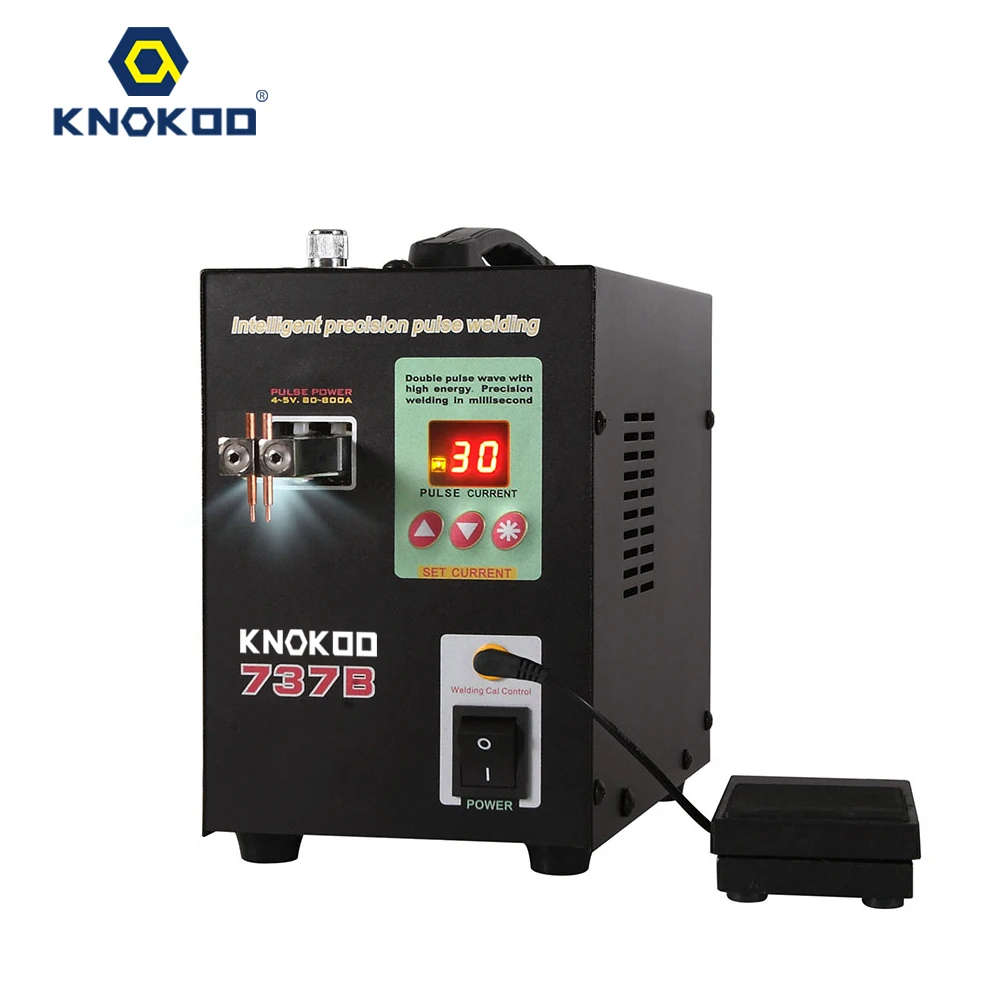 

SUNKKO 737B spot welder machine with LED light spot welding machine for 18650 battery pack spot welder