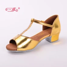 Sasha direct selling professional High Quality Children Latin Dance Shoes Economic Shoes Ballroom Salsa Tango Dance