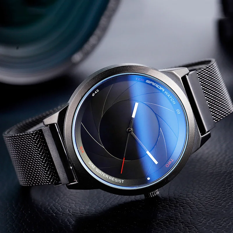 

Fashion Creative Watch Men 2019 Relogio Masculino Mens Watches Top Brand Luxury Sports Quartz Clock Magnet Mesh Waterproof Watch