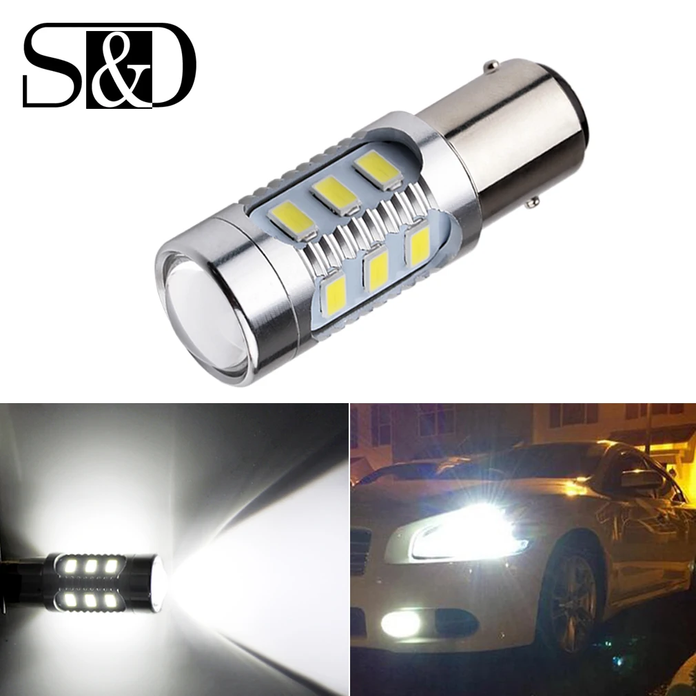 Автомобильные светодиодные лампы BAY15D 1157 12 SMD чип Samsung 5630 чипы высокой мощности 21/5
