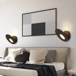 Nordic круглый спальня прикроватная Вешалка свет книги по искусству Поворотный Ванная комната исследование проходу светодиодный бра