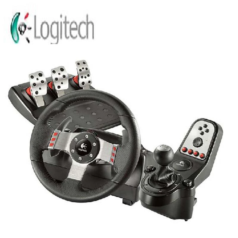 Original Logitech G27 Force feedback racing Game steering wheel&pedals Compatible PS2/3 900