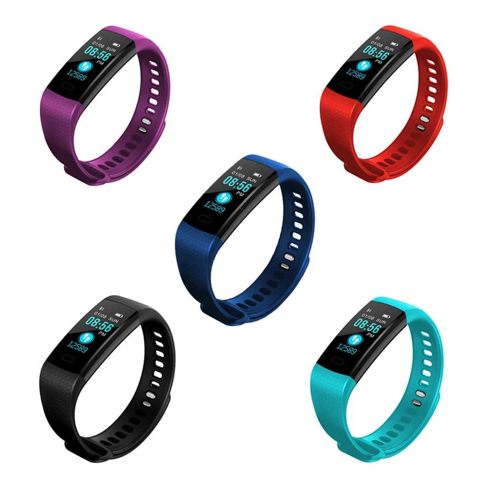 Y5 Bluetooth Smart Band With Heart Rate Tracker Fitness Tracker Smart Bracelet Color Screen Waterproof Smart Wristband Miband 2 Y5 Bluetooth Smart Band With Heart Rate Tracker Fitness Tracker Smart Bracelet Color Screen Waterproof Smart Wristband Miband 2