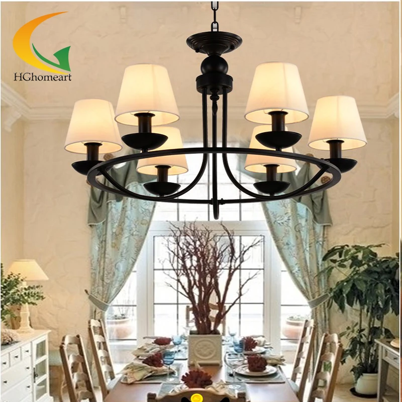 chandeliers pastoral minimalist living room lights restaurant ceiling lights bedroom lamps European retro chandelier