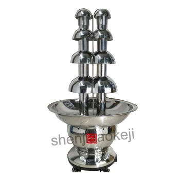 

Stainless Steel Commercial 4 tiers double towers chocolate fountains Dual-head chocolate fountain wedding party melting machine