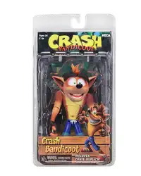 Оригинальный NECA аниме аварии Bandicoot фигурку игры Crash 6 ''ПВХ окрашенные статуя Activision действовать Коллекционная модель игрушечные лошадки