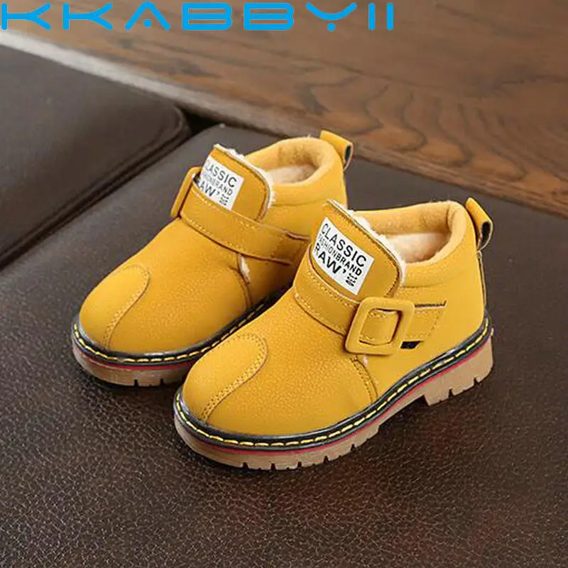 

Child Snow Boots Shoes For Girls Boys Boots Fashion Soft Bottom Baby Girls Boot 21-30 Autumn Winter Children Boots