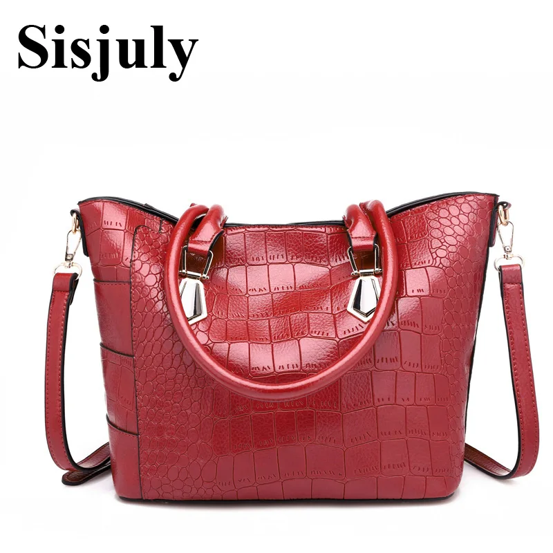 

Sisjuly 2018 Fashion PU Leather SHoulder Bag Luxury Handbags Women Bags Designer Ladies Tote Bag Female Messenger Bag