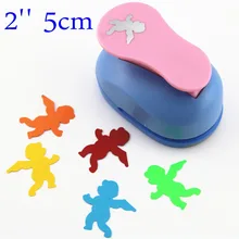 Дырокол в форме ангела 2 ''Ремесло Удар бумажный резак для скрапбукинга ребенка ремесло инструмент дыроколы тиснение устройство ребенок S2935-5