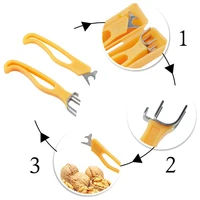 2 шт./компл. Pecan Nut Cracker нержавеющая сталь Multi-function щипцы для грецких орехов Sheller Nut Opener детский подарок домашняя кухня закуски инструмент