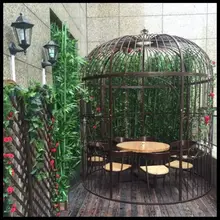 1PCS European wrought iron bird cage large wedding decoration decoration outdoor landing hotel restaurant card seat bird cage