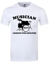 Musician T-Shirt Men’S T-Shirts Short Sleeve O-Neck Cotton Loose Cotton T-Shirts For Men Cool Tops T Shirts 2018 New Men T-Shirt