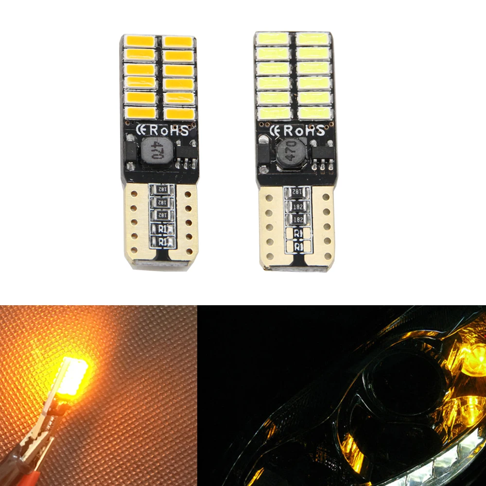 

4x No Error T10 LED W5W 194 168 Interior Light Bulb for BMW E60 E90 Peugeot 307 for Mini Cooper R56 Seat leon Reading Trunk Lamp