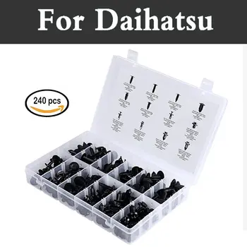 

240x Car Quality Nylon Push Rivets Set In Case Fit Set Rivets For Daihatsu Altis Be-Go Boon Ceria Copen Cuore Esse Materia