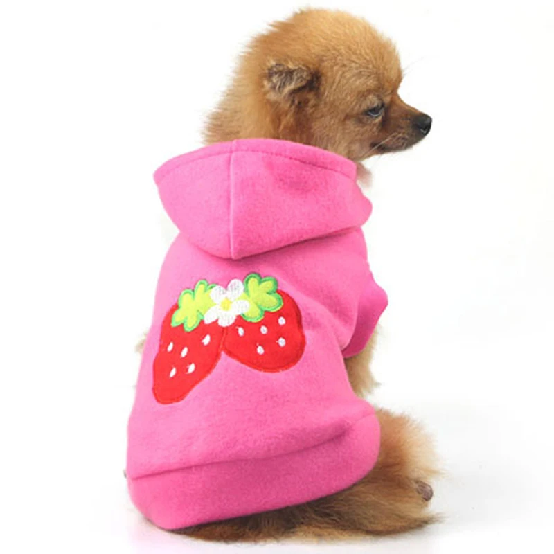 

Sweet Pet Clothes Dog Hoodie Autumn Warm Fleece Pets Cat Coat Jacket Puppy Clothing Outfit for Small Dogs Chihuahua Shih Tzu